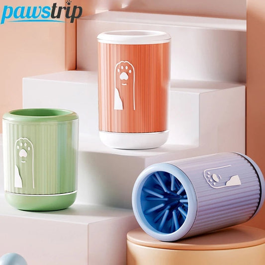 Portable Silicone Dog Paw Cleaning Cup - Detachable Pet Foot Cleaner