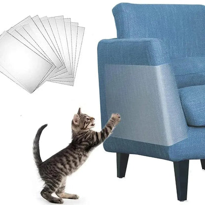 Self-Adhesive Cat Scratch Guards - Clear Sofa Furniture Protectors