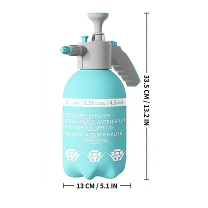 2L Hand Pressure Pump Sprayer - Garden Weed Pest Control Bottle