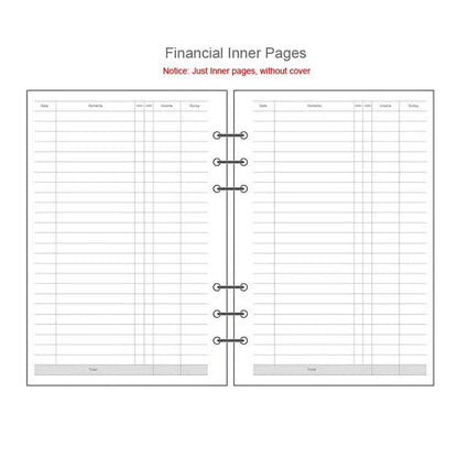 A5 A6 A7 Spiral Notebook Refill Pages 45 Sheets Line Dot Grid Paper