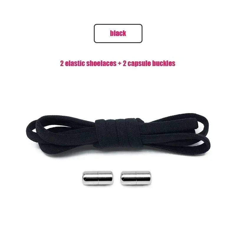 Elastic No Tie Shoelaces - Quick Slip-On Design Kids & Adults