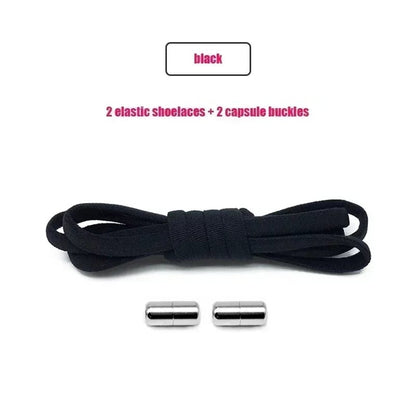 Elastic No Tie Shoelaces - Quick Slip-On Design Kids & Adults