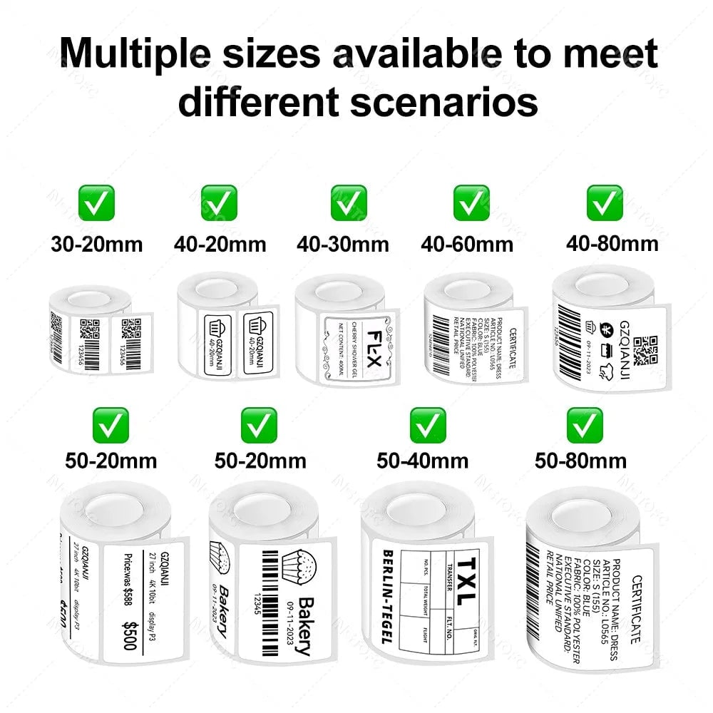 P50 Wireless Bluetooth Thermal Label Printer Inkless Adhesive Maker