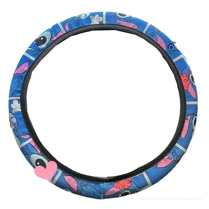 15 Inch Disney Stitch Steering Wheel Cover Universal Fit Kawaii