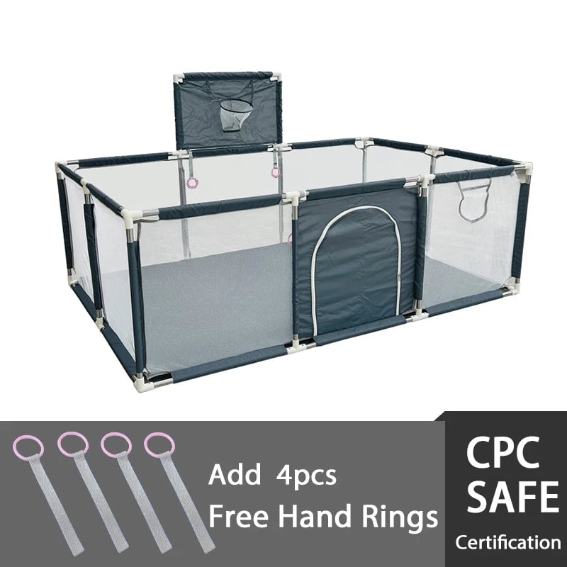 Large Indoor Baby Playpen Safety Barrier Fence Corralito Groundbox