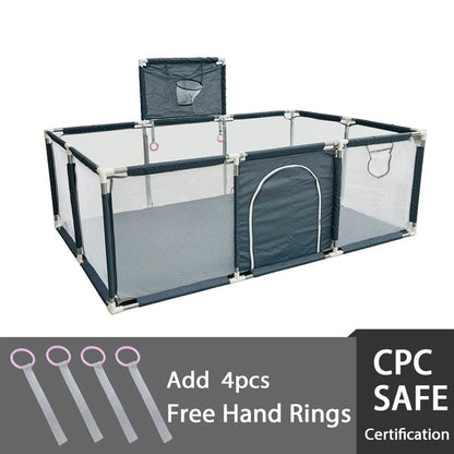 Large Indoor Baby Playpen Safety Barrier Fence Corralito Groundbox