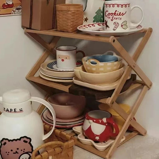 Multi-Tier Kitchen Storage Rack - Utensil Drying & Dish Organizer