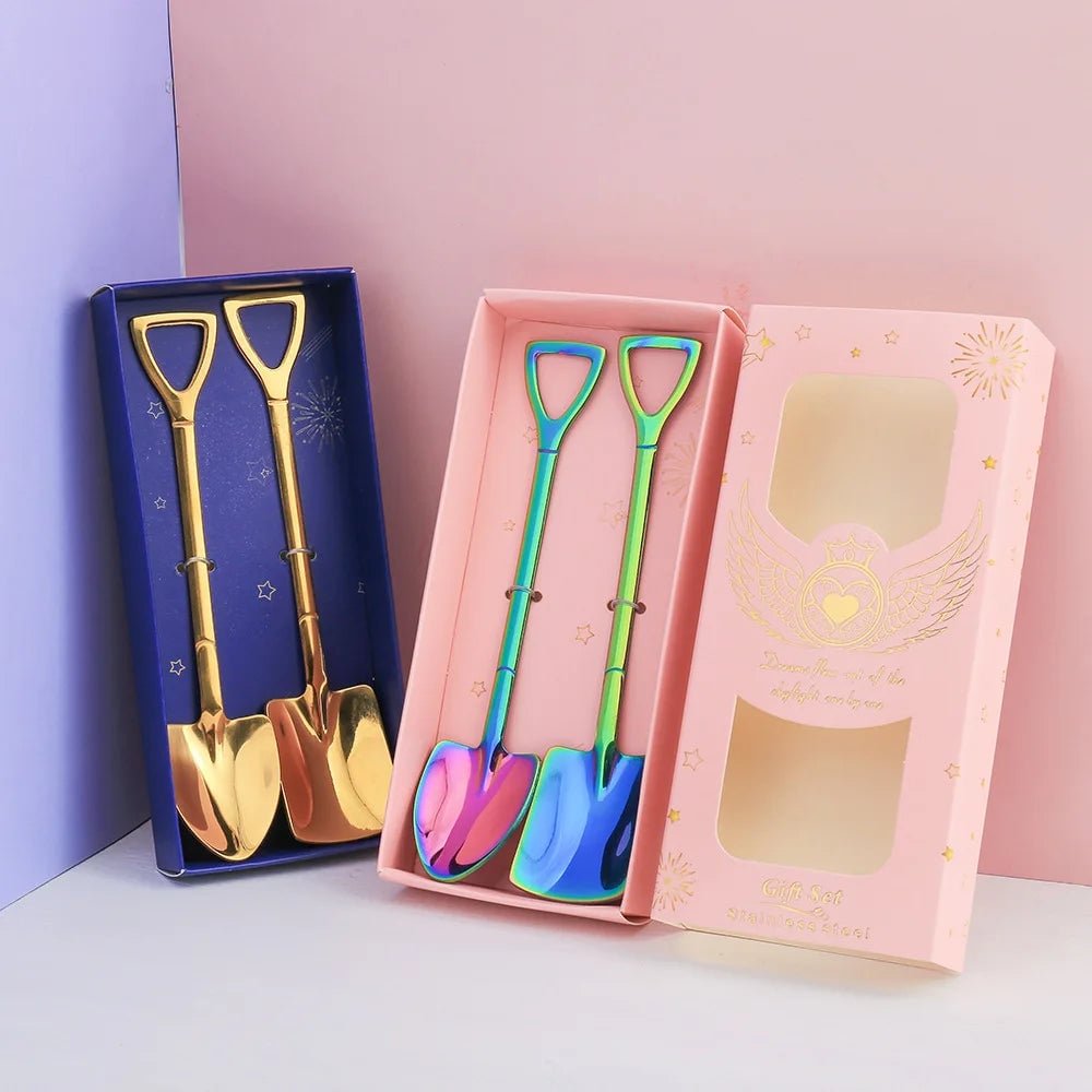 Stainless Steel Shovel Spoon - Ice Cream Watermelon Flat Tip