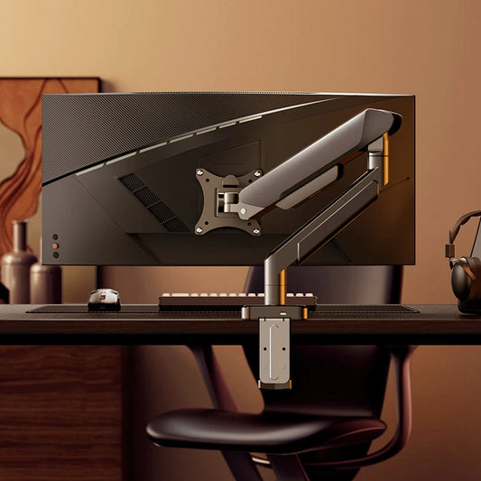 32" Universal Monitor Bracket Adjustable Desk Mount Stand 19.8lbs