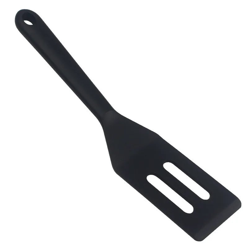 Silicone Brownie Cookie Spatula - Small Flat Slotted Design