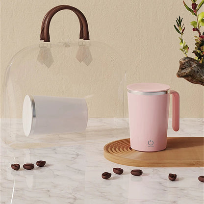 Rechargeable Stainless Steel Self-Mixing Coffee Mug Automatic Stirrer