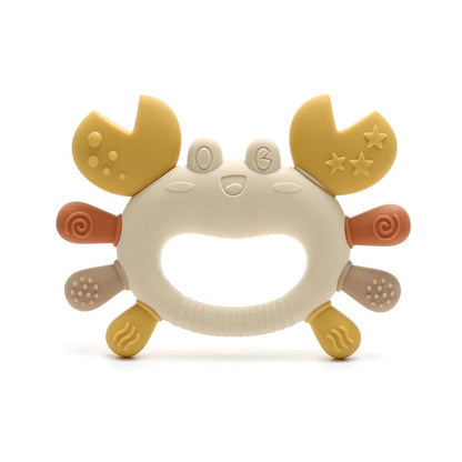 BPA-Free Silicone Crab Teething Toy - Easy Grip Design Newborn