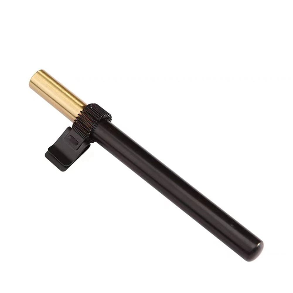Telescopic Spring Pen Clip Notepad Holder with Electroplating Finish