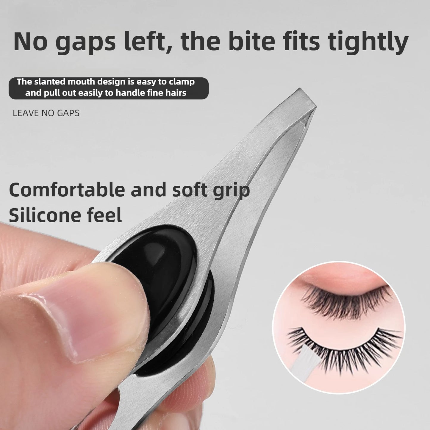 LED Illuminated Stainless Steel Precision Eyebrow Tweezers Tool