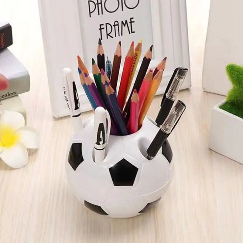 Football Shaped Pen Holder - Multifunctional Desktop Storage Box