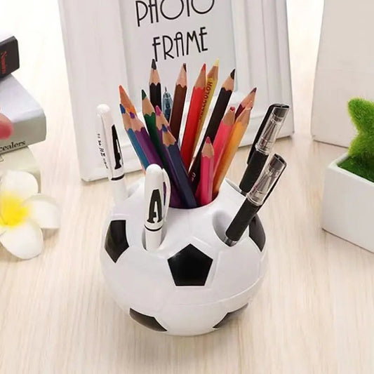Football Shaped Pen Holder - Multifunctional Desktop Storage Box