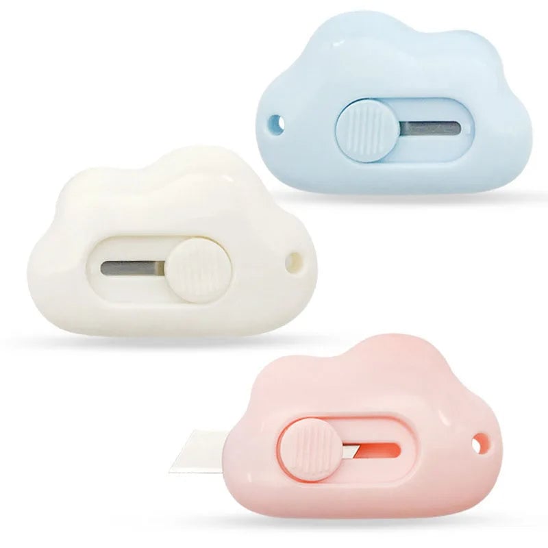 Mini Pocket Cloud Art Utility Knife - Refillable Paper Cutter Craft Tool