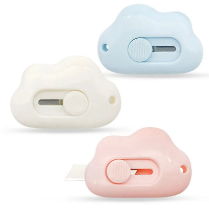 Mini Pocket Cloud Art Utility Knife - Refillable Paper Cutter Craft Tool