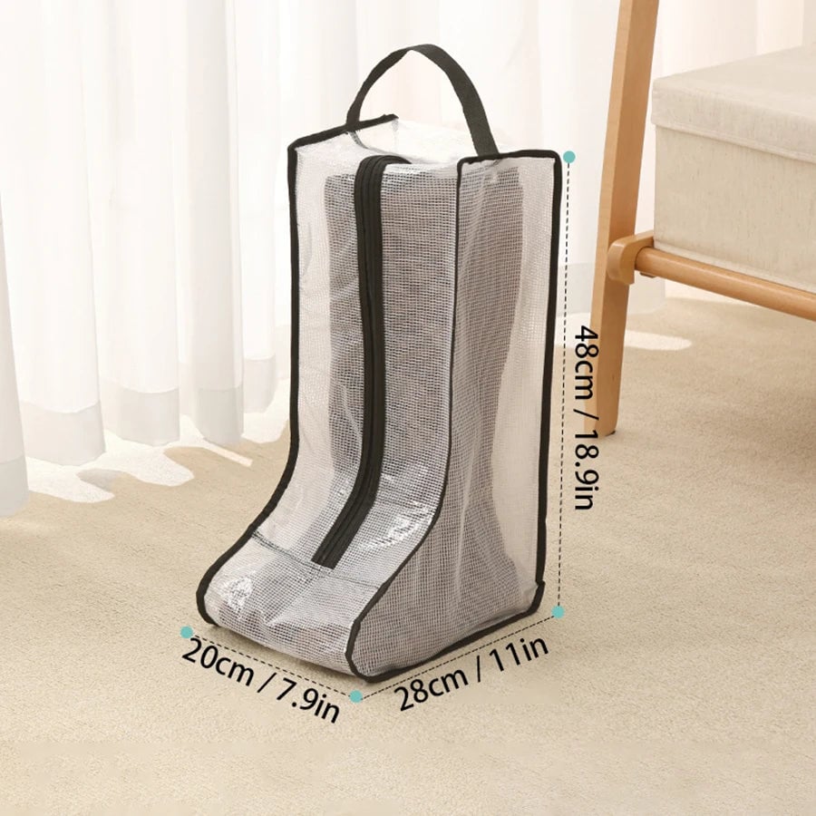 Portable Boot Storage Bag Dust Cover for Tall Short Boots Travel
