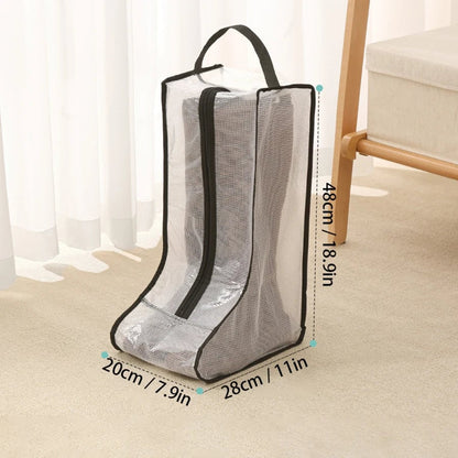 Portable Boot Storage Bag Dust Cover for Tall Short Boots Travel