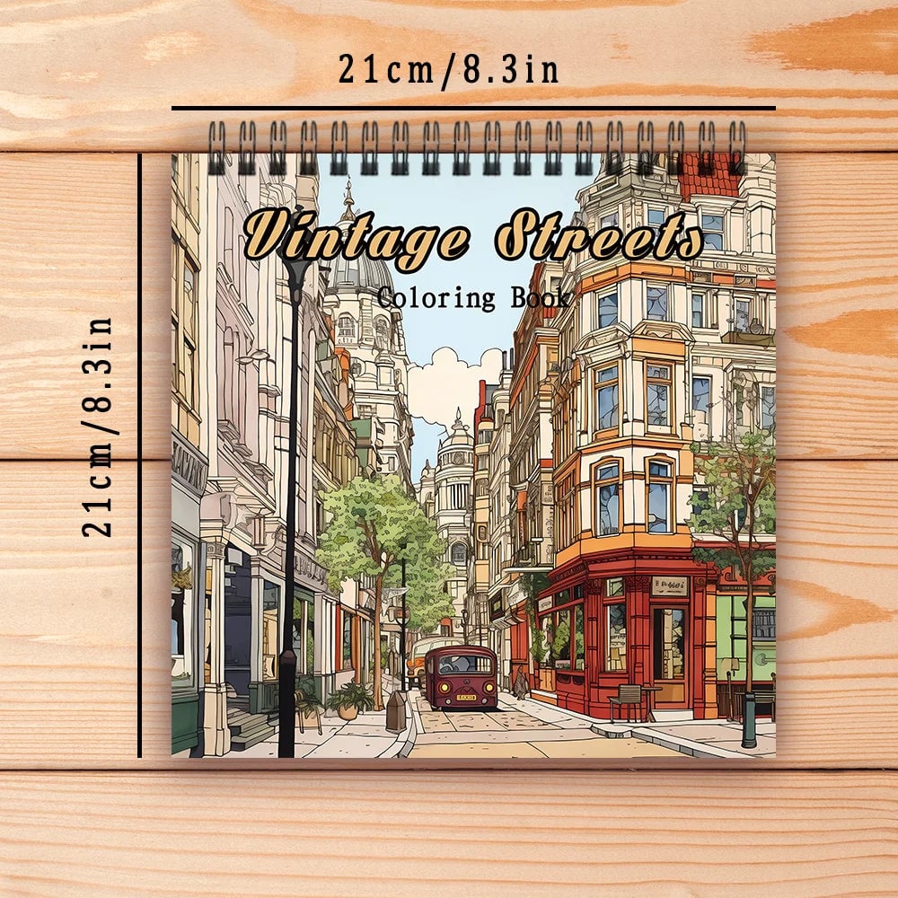 Adult Coloring Book 30 Sheets 8.3x8.3 Spiral Bound Women's Drawing