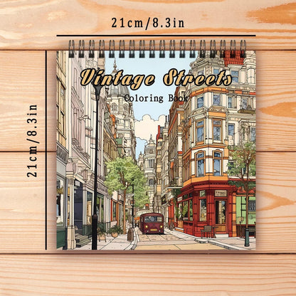 Adult Coloring Book 30 Sheets 8.3x8.3 Spiral Bound Women's Drawing