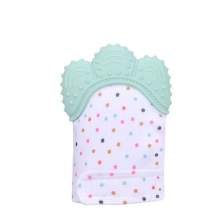 Food Grade Silicone Baby Teething Gloves Pain Relief Mittens