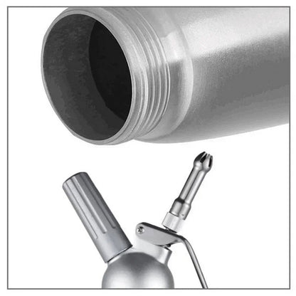Professional Whipped Cream Dispenser 17oz/34oz Aluminum Siphon Gun