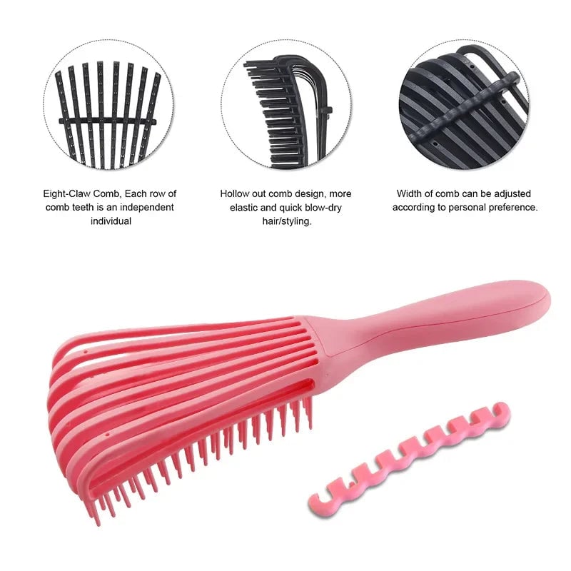 Scalp Exfoliating Massage Comb - Hair Care Tool for Curly Hair & Wigs
