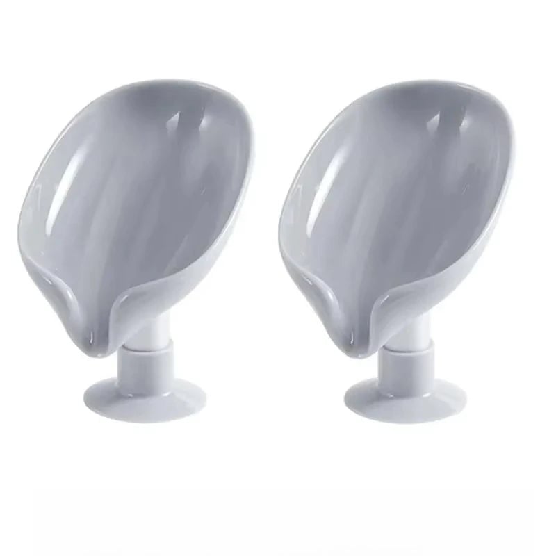 Self-Draining Leaf Shape Soap Holder - Extends Bar Soap Life