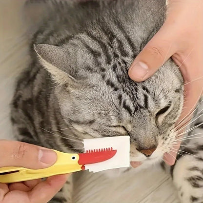 Pet Tear Stain Remover Comb - Dog Eye Cleaning Brush for Grooming