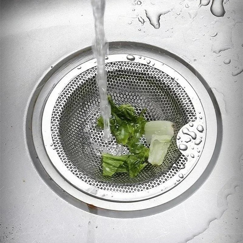 Stainless Steel Sink Drain Filter Anti-Clog Kitchen Bathroom