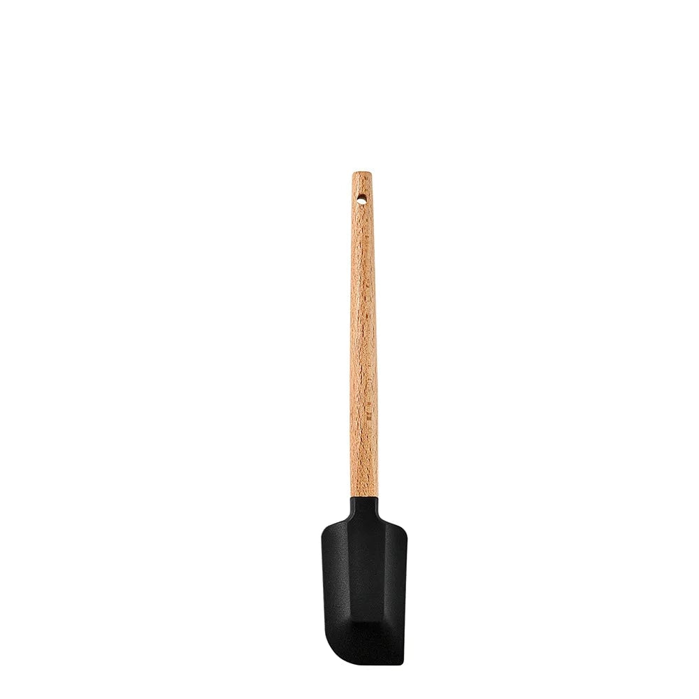 Silicone Cake Scraper Set with Wooden Handle - Baking Spatula Kit