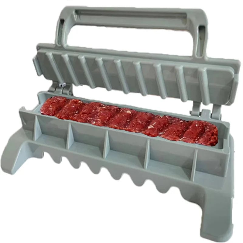 Single Row Kebab Maker Machine - Reusable Plastic BBQ Skewer Press