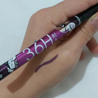 12 Pcs Waterproof Long Lasting Liquid Eyeliner Set Black Brown Blue