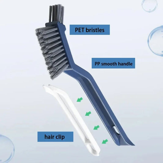 2-in-1 Corner Gap Cleaning Brush - Bathroom Floor Tile Scrubber