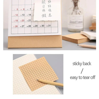 80-Sheet Sticky Notes Set - Office Bookmark Planning Stickers