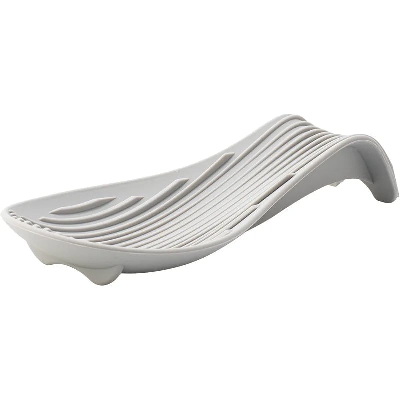 Heat-Resistant Silicone Kitchen Tray with Spatula & Spoon Set