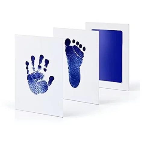 Newborn Baby Handprint Footprint Kit Ink Pads Photo Frame Gift