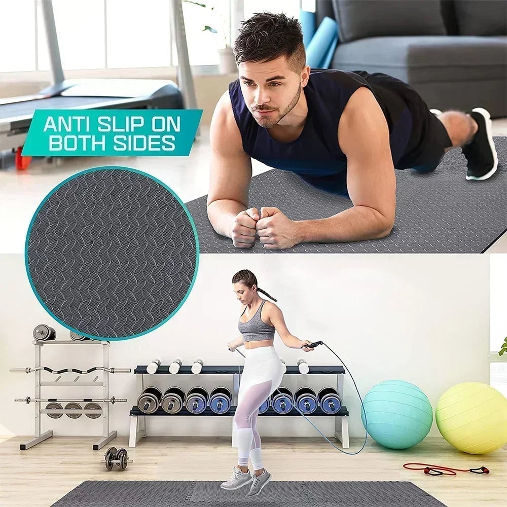20Pcs EVA Interlocking Foam Floor Tiles - Puzzle Fitness Mat Set
