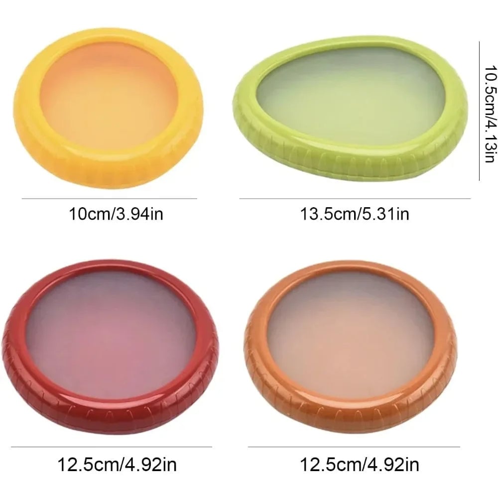 Silicone Fruit Storage Boxes Set - Reusable Food Savers 1-4Pcs