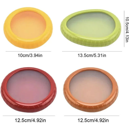 Silicone Fruit Storage Boxes Set - Reusable Food Savers 1-4Pcs