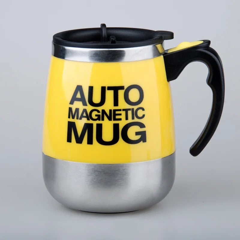 Electric Self Stirring Coffee Mug 450ml Stainless Steel Magnetic