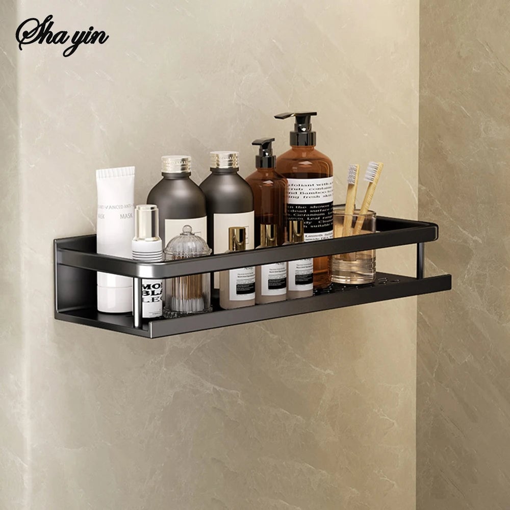No-Drill Wall Mount Toilet Storage Rack - Bathroom Organizer