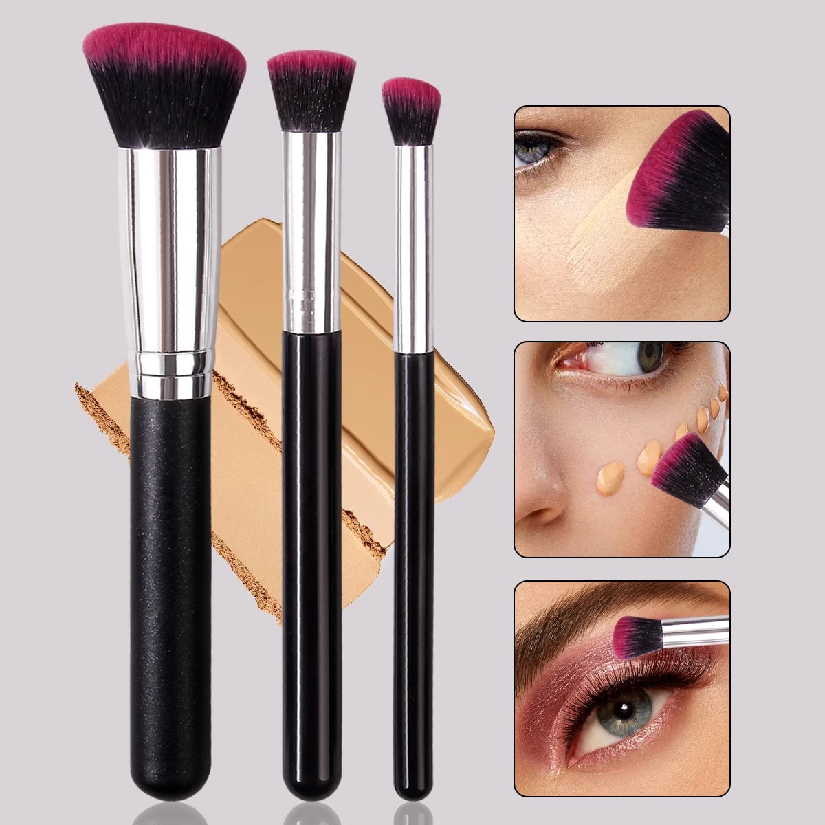 Dense Foundation Concealer Brush - Premium Contour Blending Tool