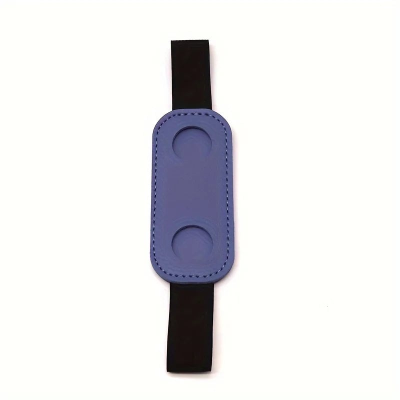 PU Leather Pen Holder Sleeve Elastic Band Clip Office Notebook