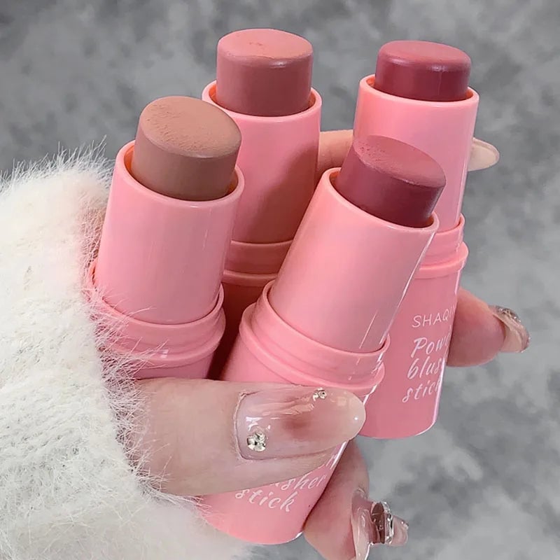 Waterproof Natural Cheek Blush Stick - Moisturizing Peach Contour