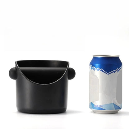 Mini Anti-Slip Coffee Knock Box - Shock-Absorbent Espresso Grounds Bin