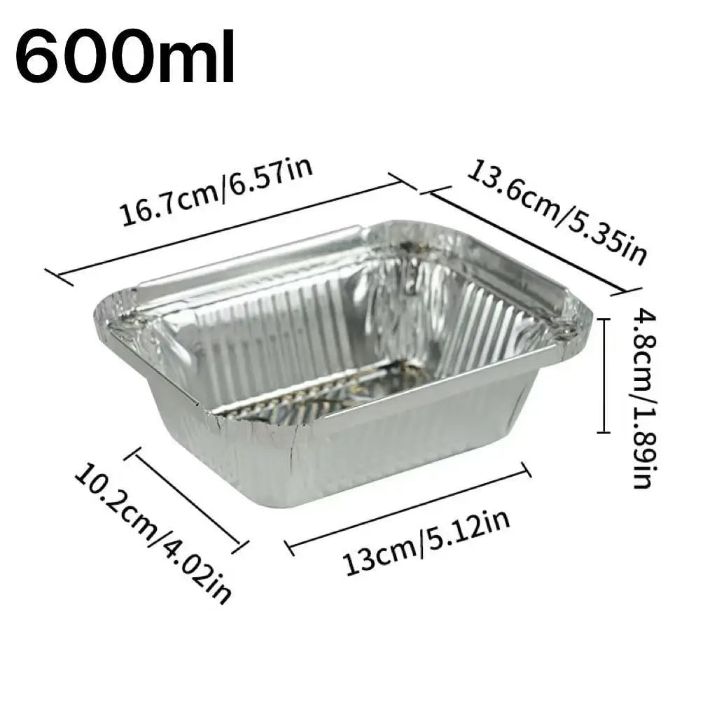 Thickened Aluminum Foil Disposable Pans - Non-Stick BBQ Baking Trays