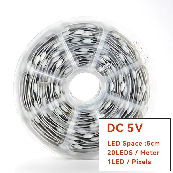 WS2811 RGBIC LED Strip 12V/5V Addressable Christmas Fairy Lights